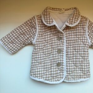 Quincy Mae Gingham Quilted Jacket